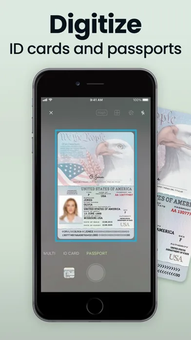 Screenshot illustrating: Digitize Passports and ID Cards